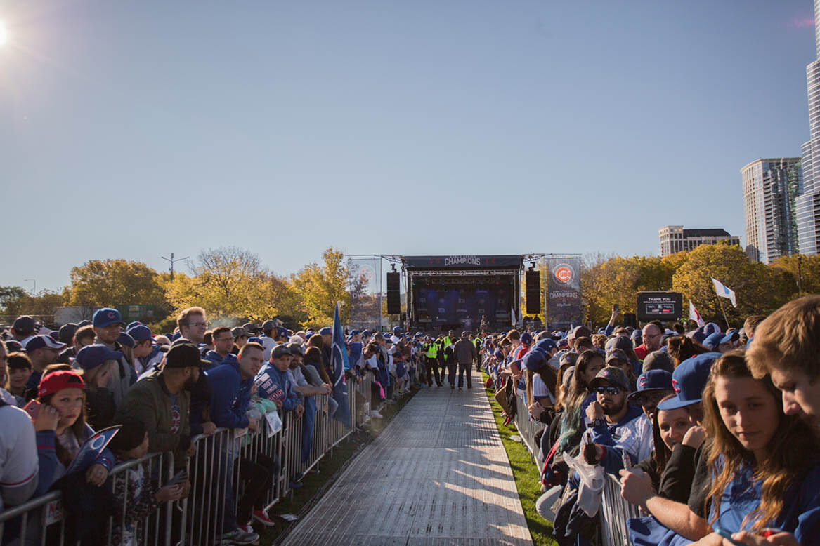 If the Cubs win tonight can you load in at 8am?